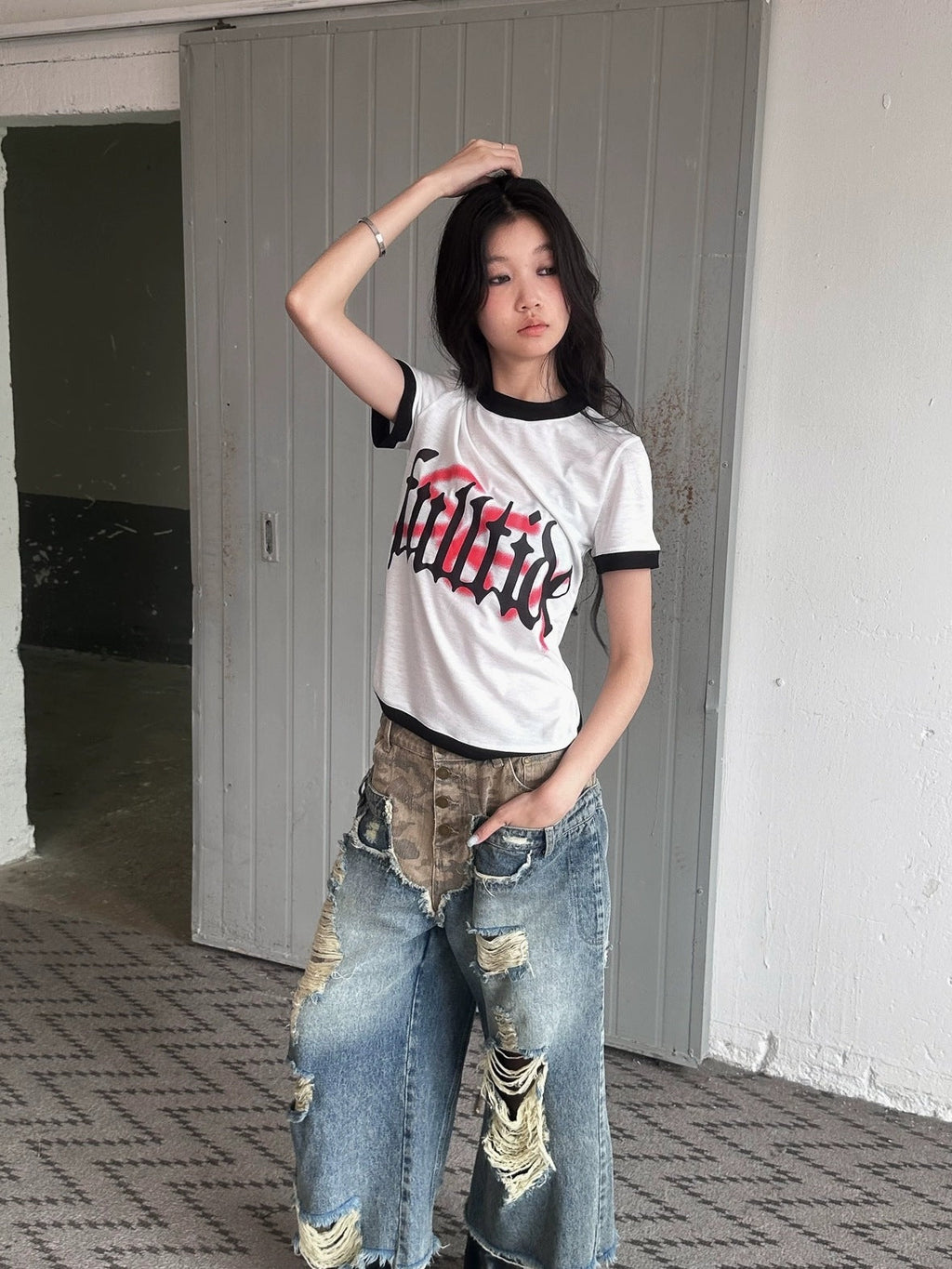 Hot Girl Cropped Round Neck Short Sleeve 100 Percent Cotton Women T-Shirt