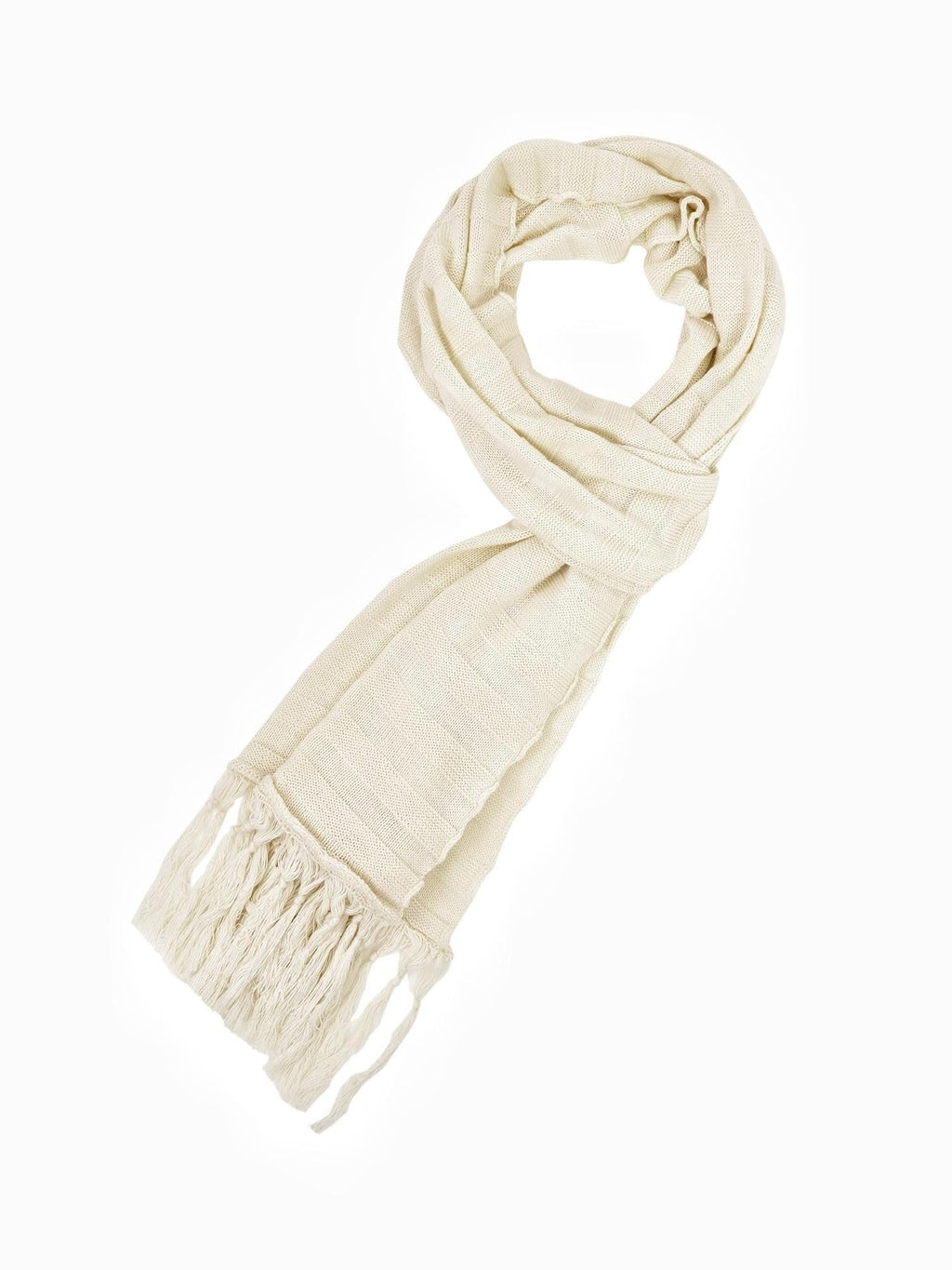 Fringed Knit Rectangular Solid Women's Wool Silk Scarves & Shawls