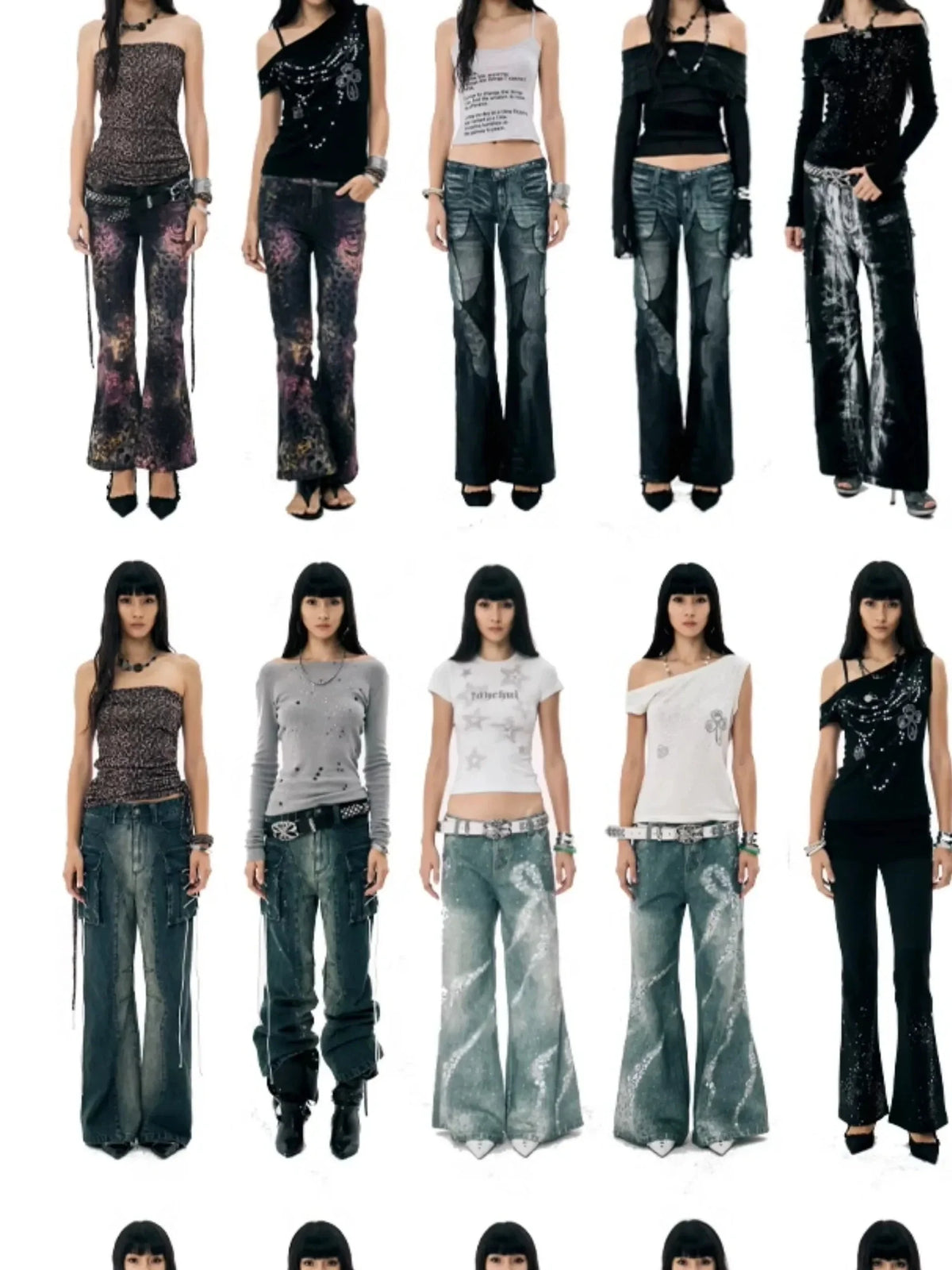 Waxed Straight Leg Trousers