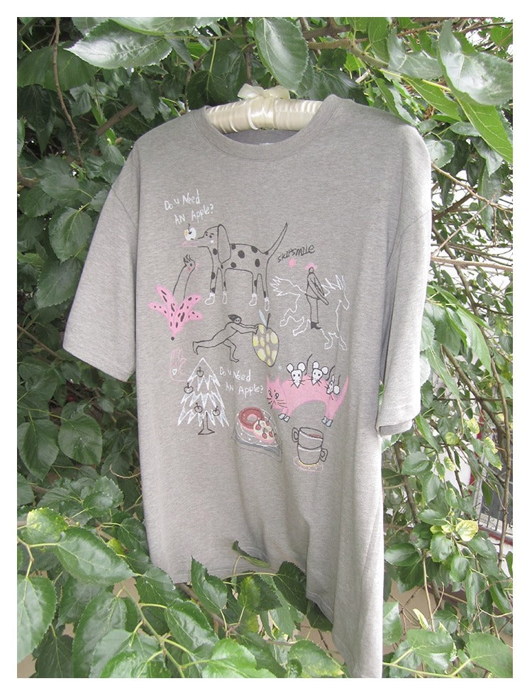 3months | Loose Pink Cartoon Print Casual Short Sleeve Summer T-Shirt [ID:]