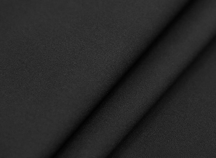 FUZZYKON | Black High Elastic Slimming Shaping Flared Tall Petite Pants [ID:]