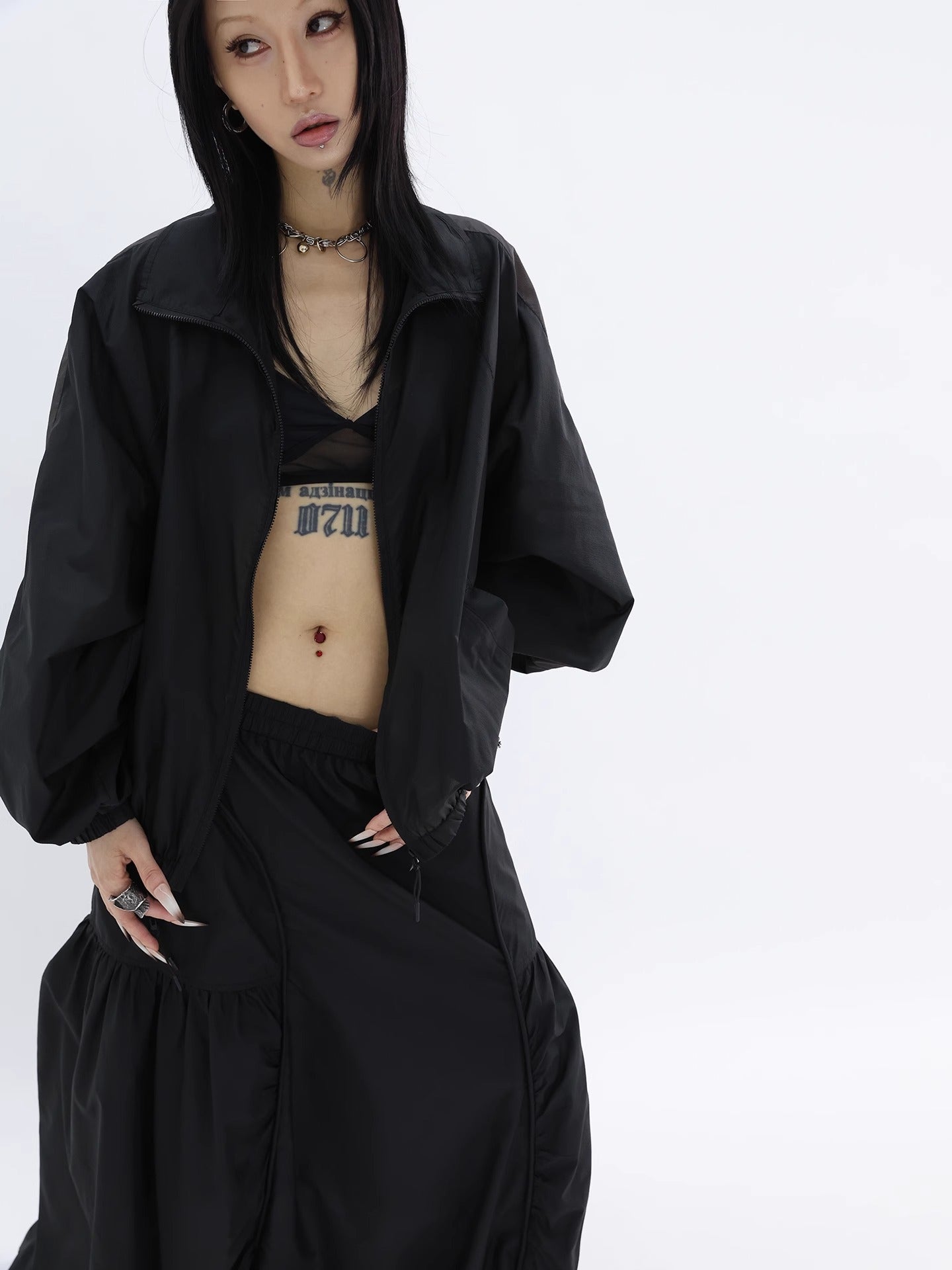 FUZZYKON | Ultra-Light 50G Functional Sun-Protective Windbreaker Jacket Skirt Set [ID:]
