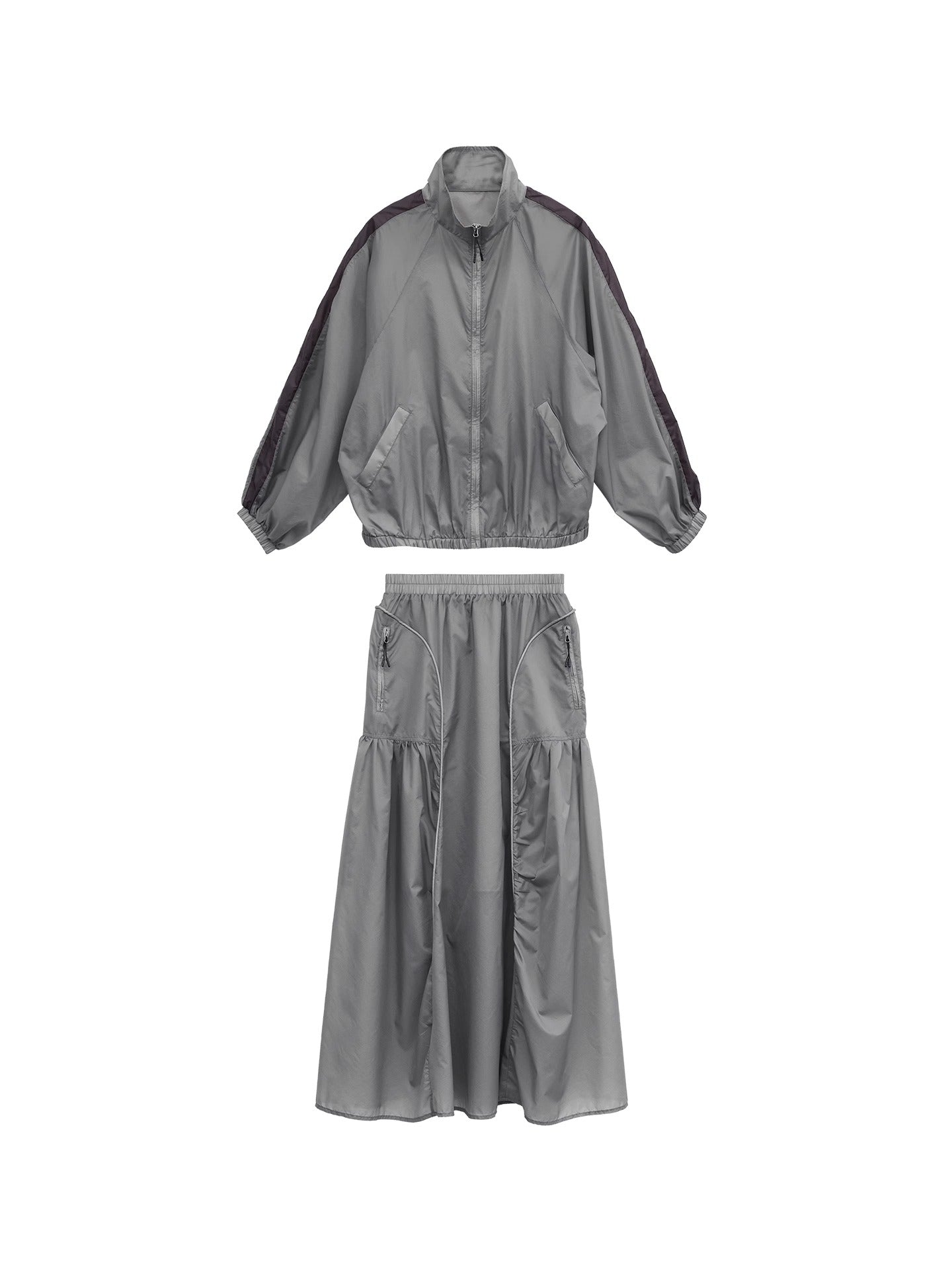 FUZZYKON | Ultra-Light 50G Functional Sun-Protective Windbreaker Jacket Skirt Set [ID:]