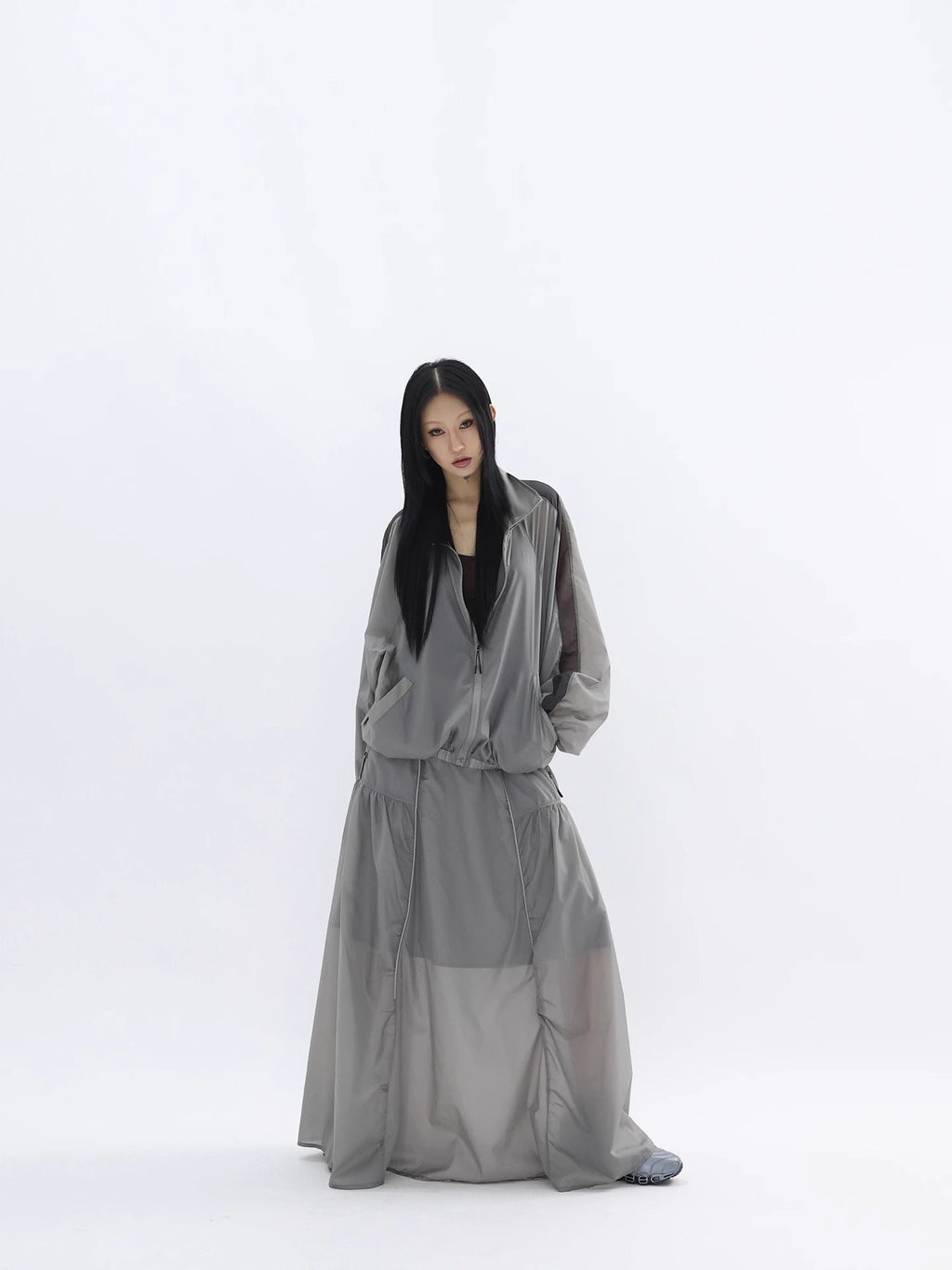 FUZZYKON | Ultra-Light 50G Functional Sun-Protective Windbreaker Jacket Skirt Set [ID:]