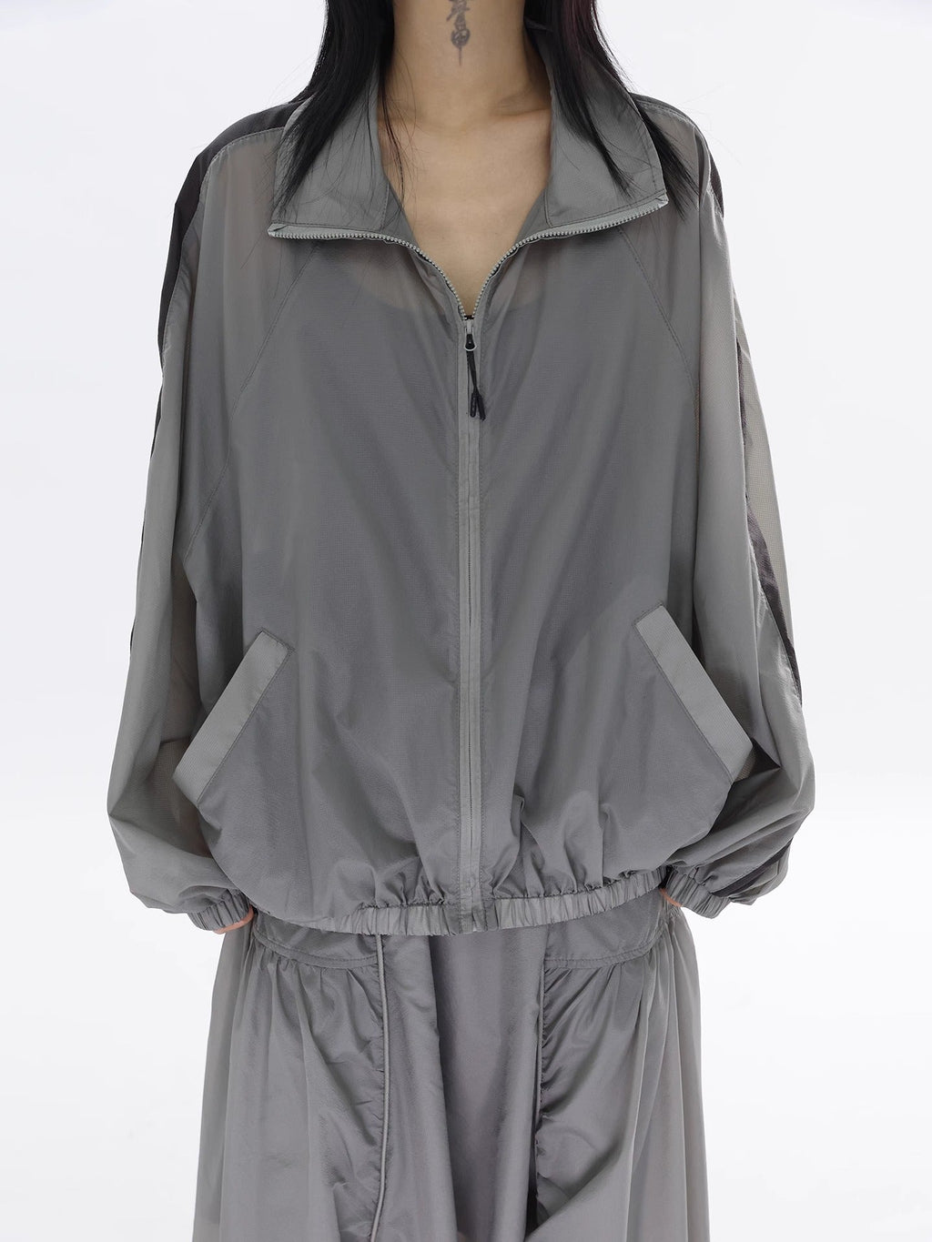 FUZZYKON | Ultra-Light 50G Functional Sun-Protective Windbreaker Jacket Skirt Set [ID:]