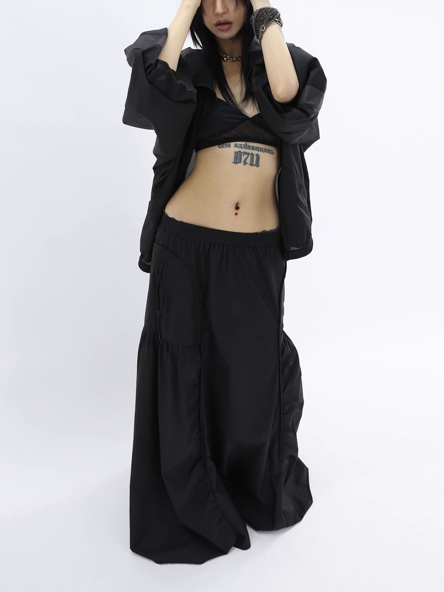 FUZZYKON | Ultra-Light 50G Functional Sun-Protective Windbreaker Jacket Skirt Set [ID:]