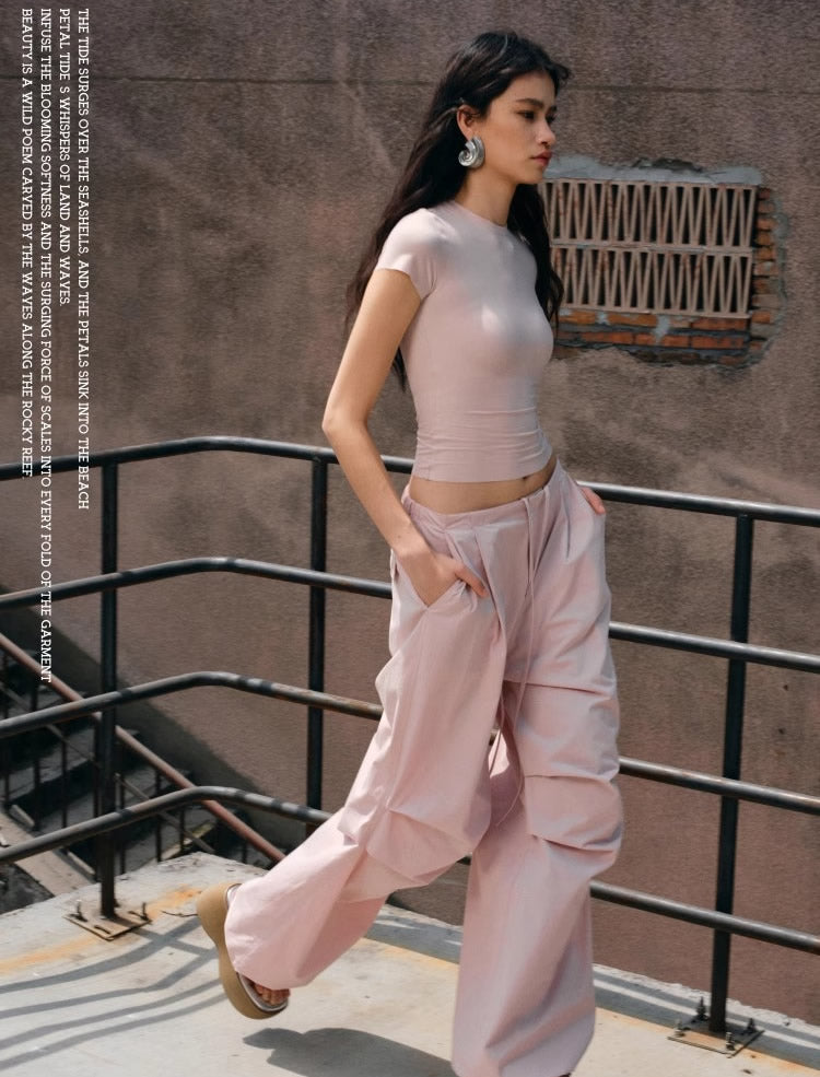 1JINN STUDIO | Washed Loose Wrinkled Balloon Fit Cargo Pants [ID:]