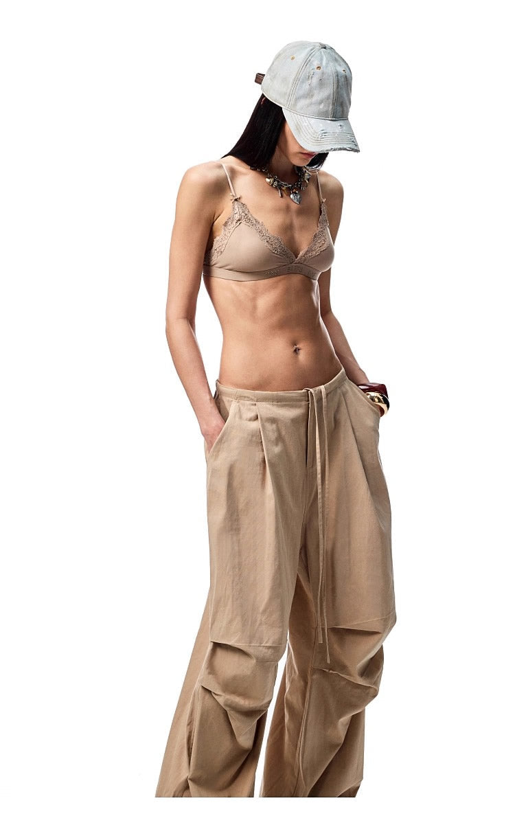 1JINN STUDIO | Washed Loose Wrinkled Balloon Fit Cargo Pants [ID:]