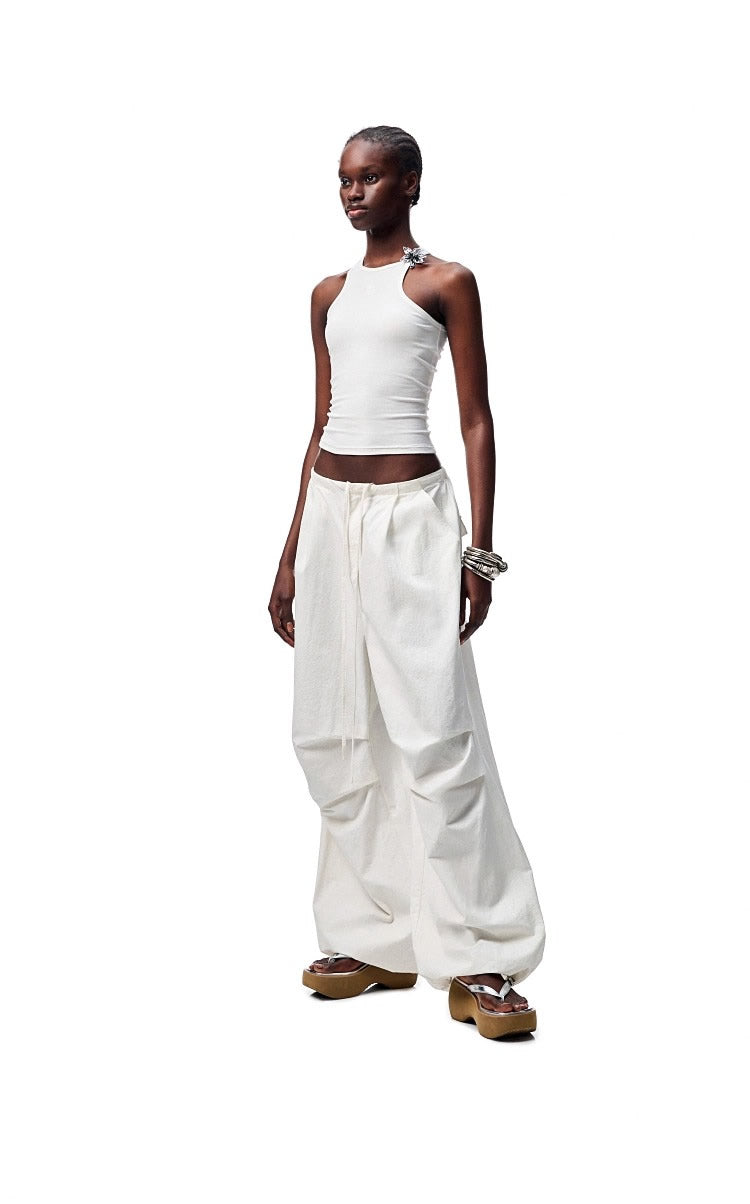 1JINN STUDIO | Washed Loose Wrinkled Balloon Fit Cargo Pants [ID:]