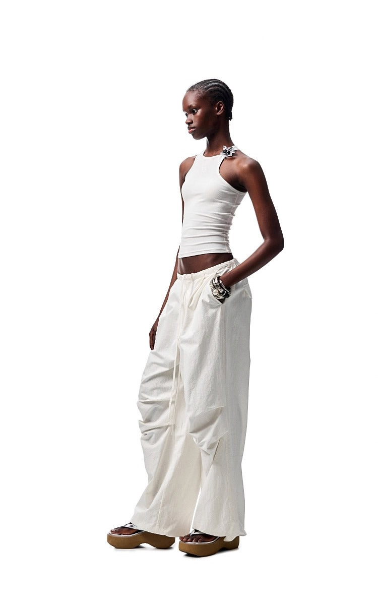 1JINN STUDIO | Washed Loose Wrinkled Balloon Fit Cargo Pants [ID:]