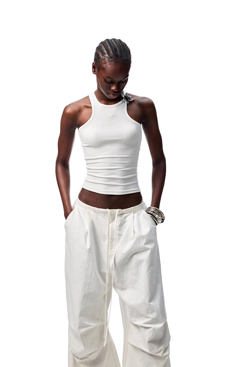 1JINN STUDIO | Washed Loose Wrinkled Balloon Fit Cargo Pants [ID:]