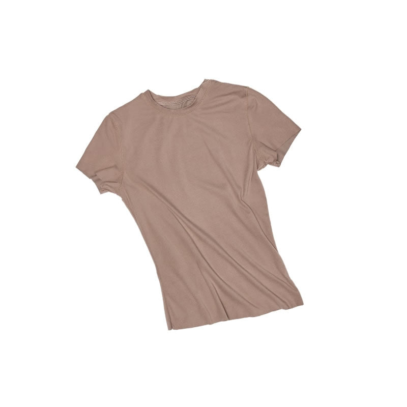 1JINN STUDIO | Raw Edge Solid Color High Stretch Slim Fit T-Shirt [ID:]