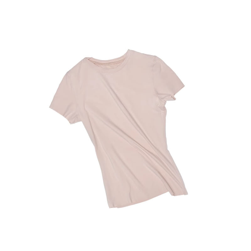 1JINN STUDIO | Raw Edge Solid Color High Stretch Slim Fit T-Shirt [ID:]