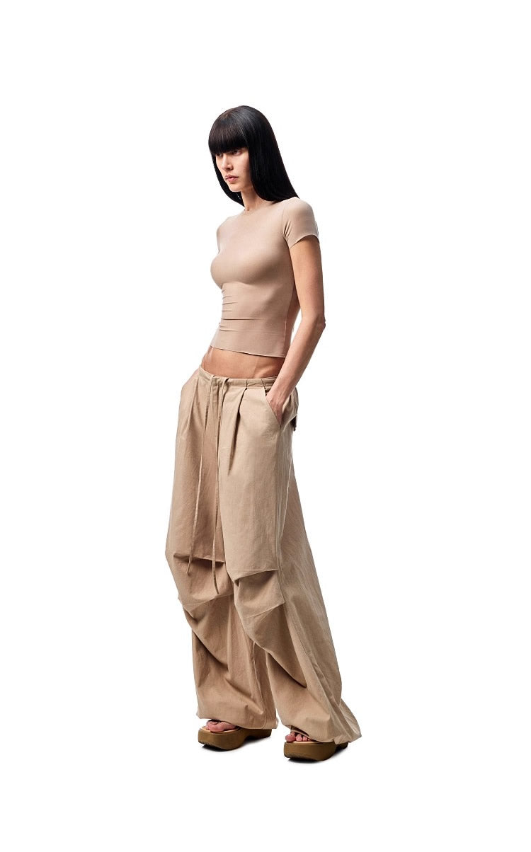 1JINN STUDIO | Raw Edge Solid Color High Stretch Slim Fit T-Shirt [ID:]