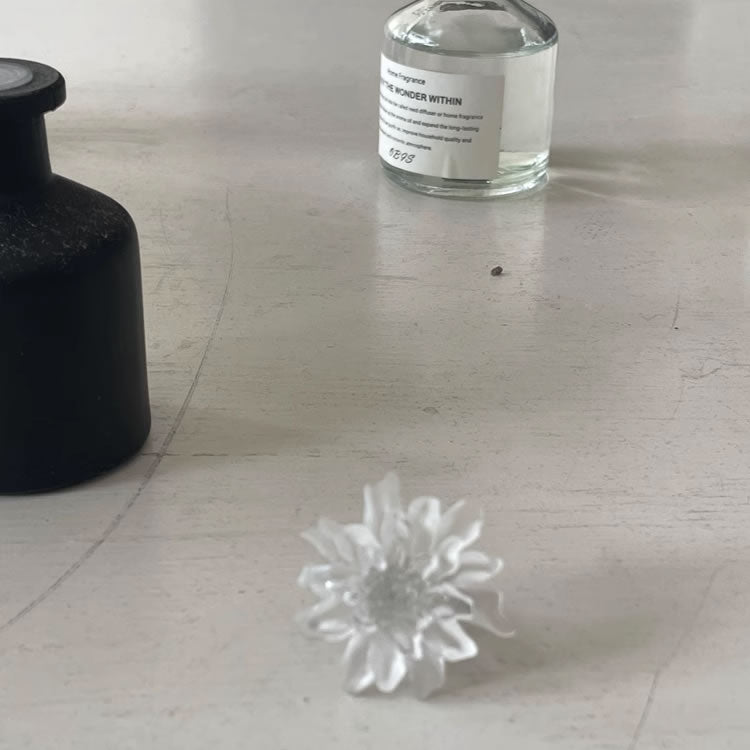 Matte Floral Adjustable Chunky Statement Finger Ring
 [ID:0033AC]