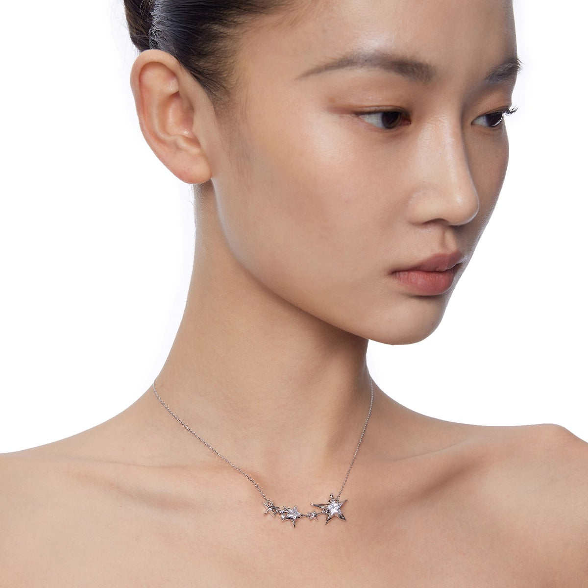 Star Pendant Delicate Layered 2024 Gift Necklace
 [ID:0043AC]