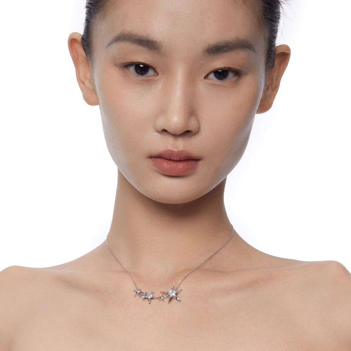 Star Pendant Delicate Layered 2024 Gift Necklace
 [ID:0043AC]