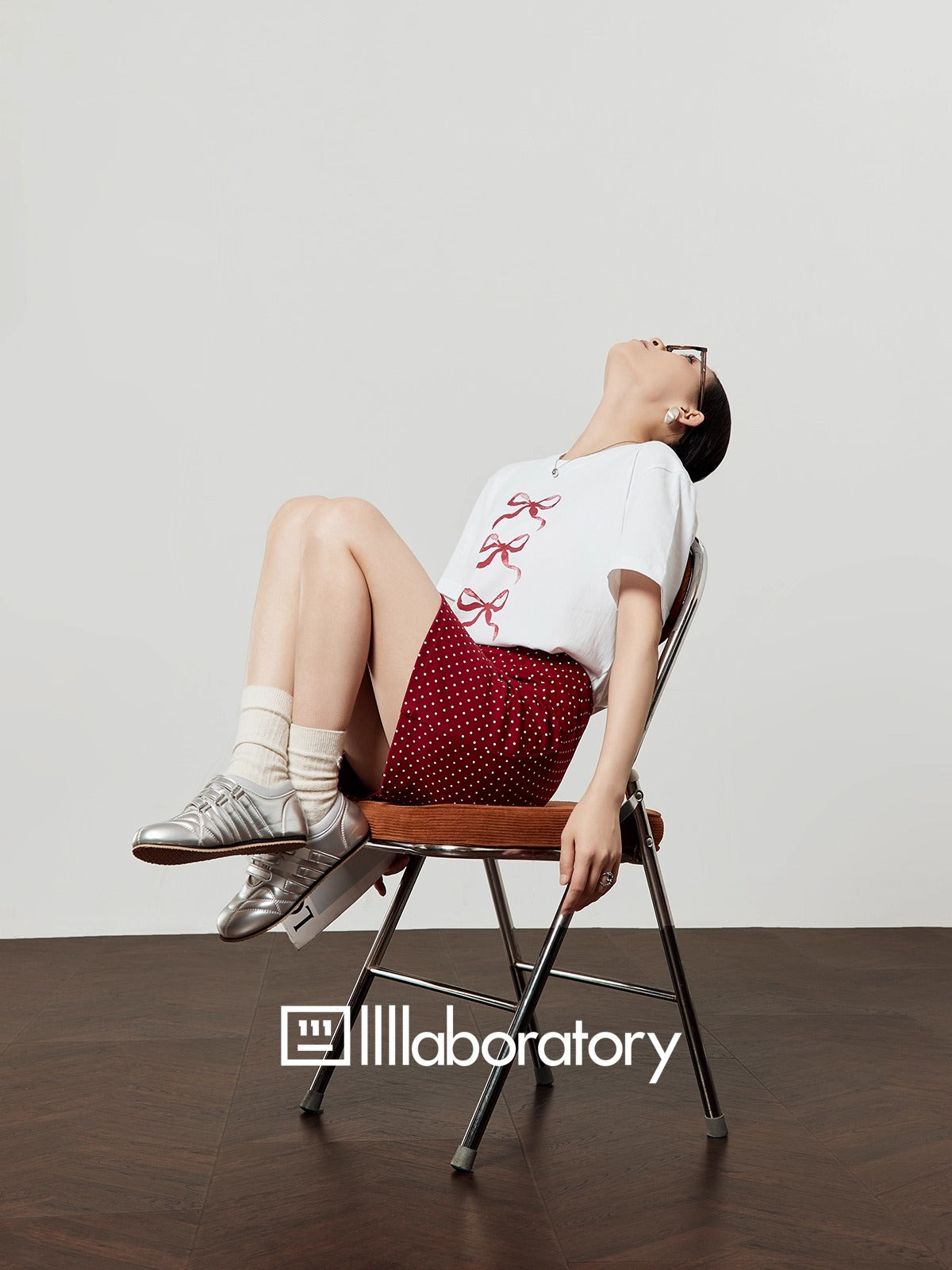 Zhouliwu Round Neck Loose Fit Graphic Cotton T-Shirt
 [ID:0046TO]