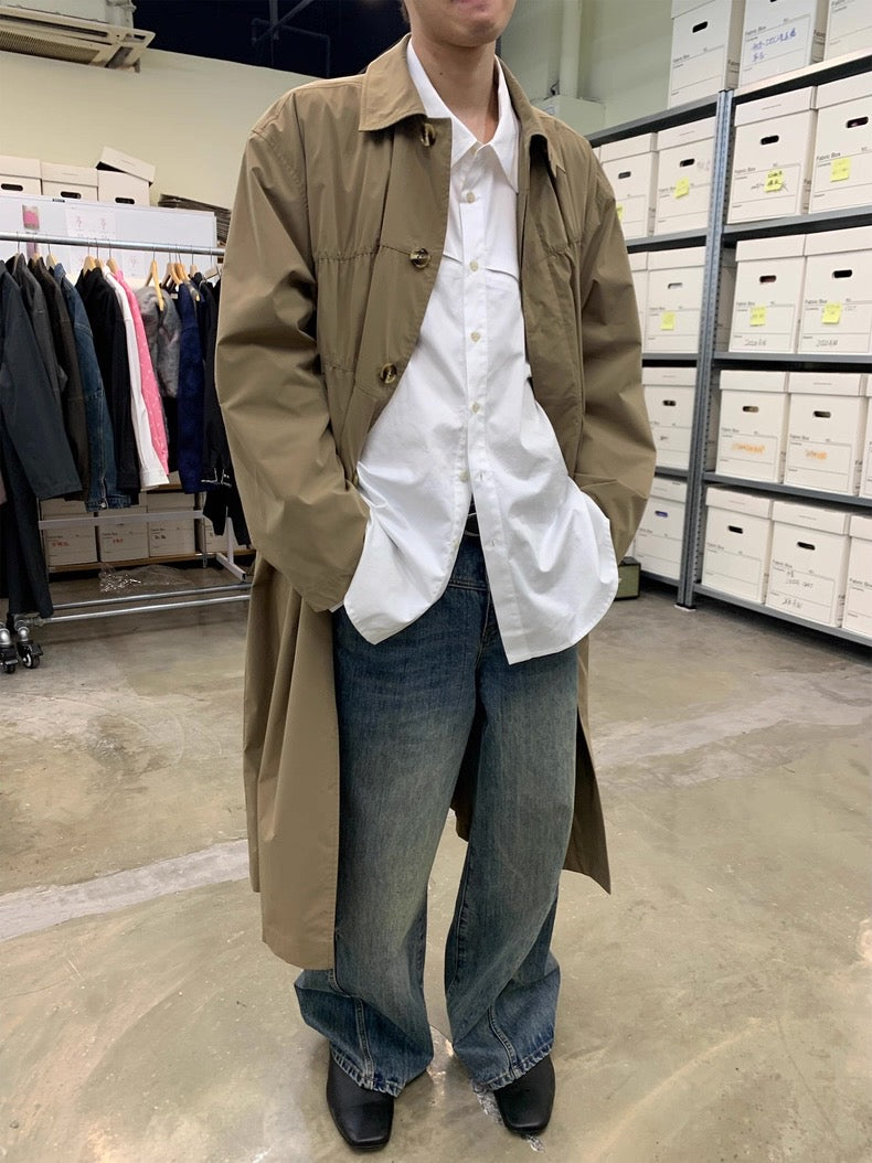 Offset Wave Button-Up Shirt