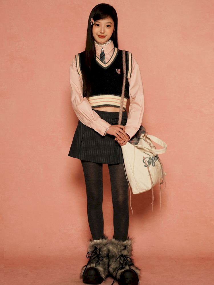 Chic Knit Sweater Vest