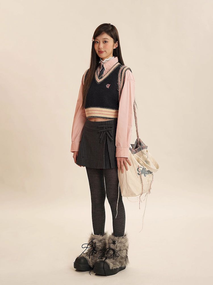 Chic Knit Sweater Vest