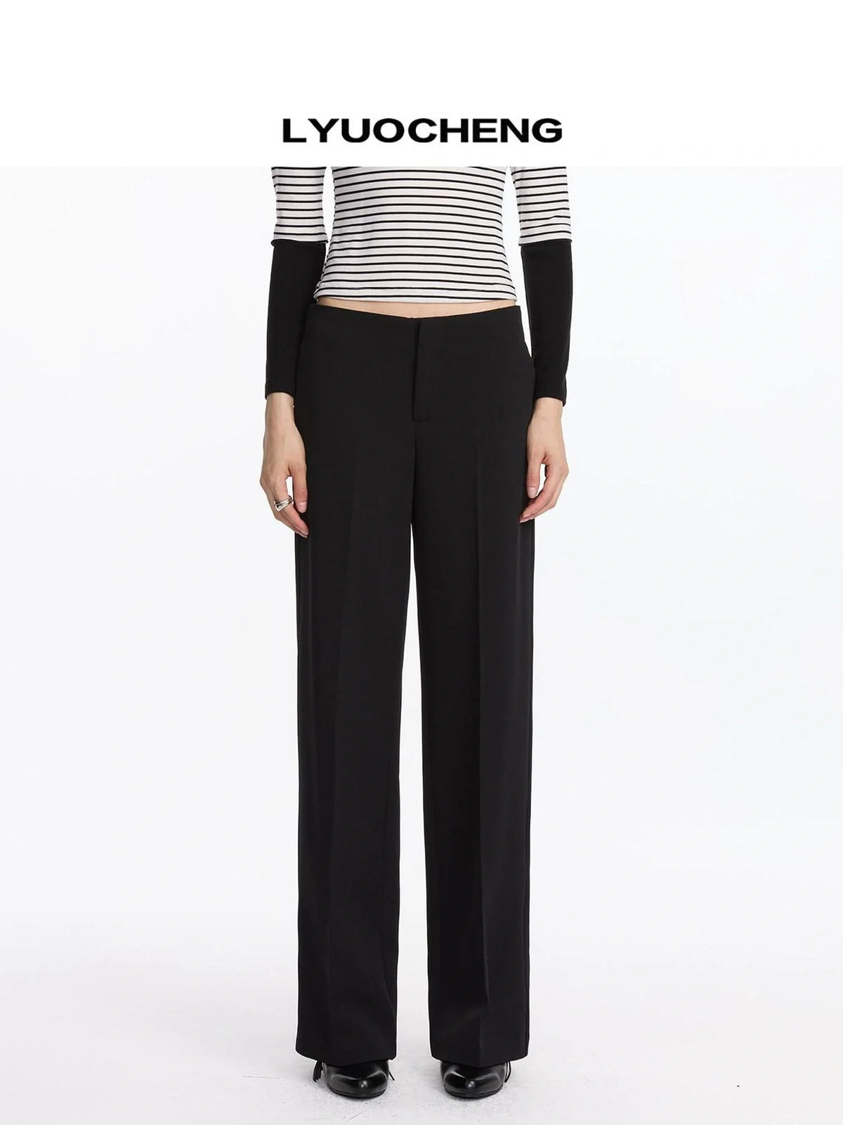 Autumn Minimalist Straight Leg Trousers