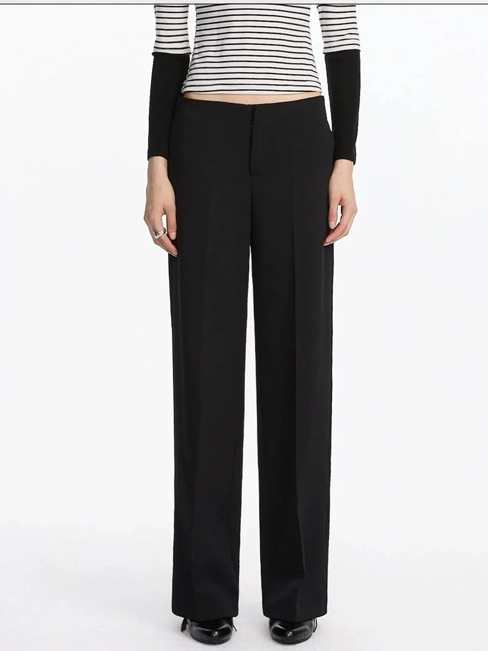 Autumn Minimalist Straight Leg Trousers