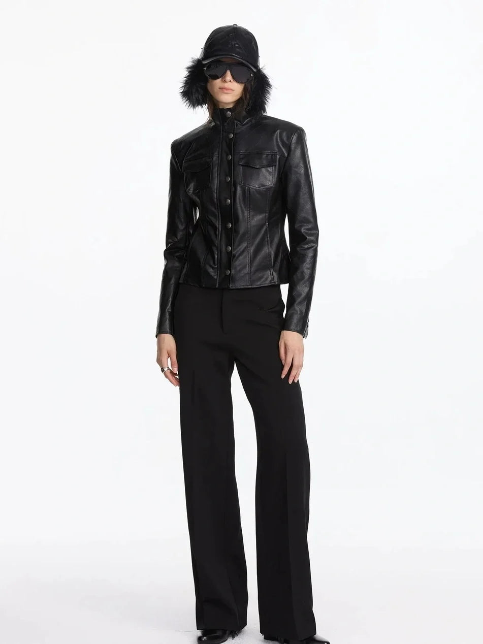 Autumn Minimalist Straight Leg Trousers