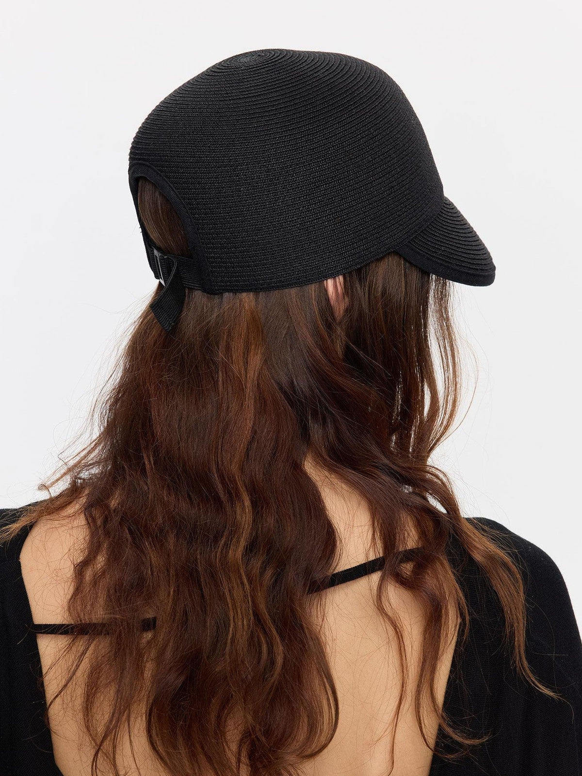 Braided Straw Adjustable Soft Brim Equestrian Regenerated Cellulose Hat