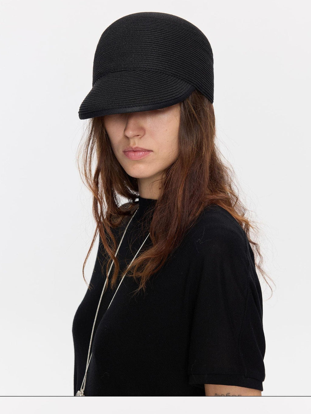 Braided Straw Adjustable Soft Brim Equestrian Regenerated Cellulose Hat