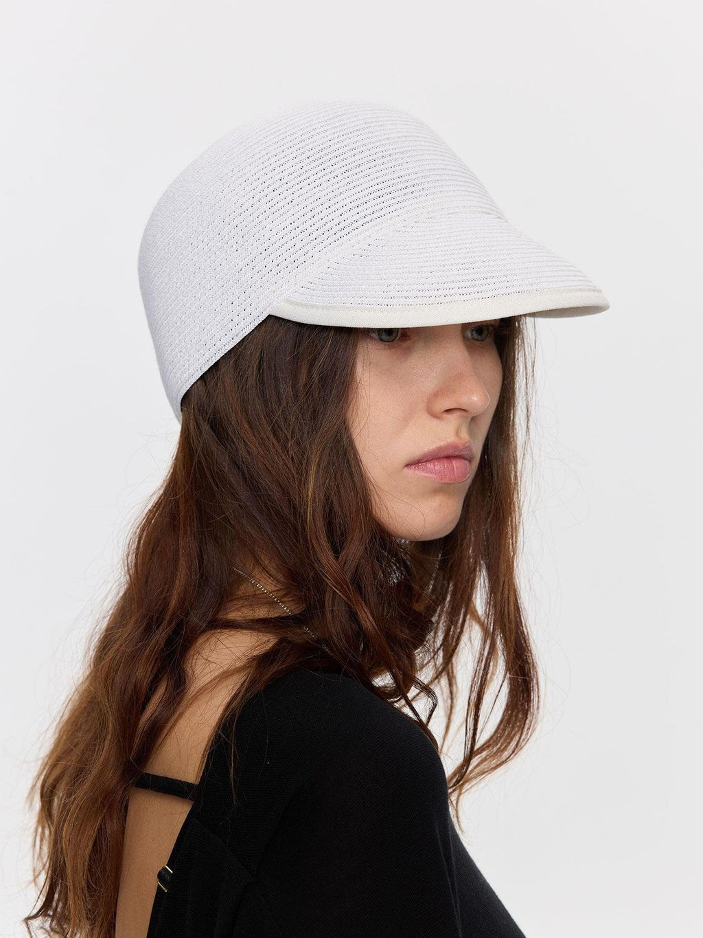 Braided Straw Adjustable Soft Brim Equestrian Regenerated Cellulose Hat