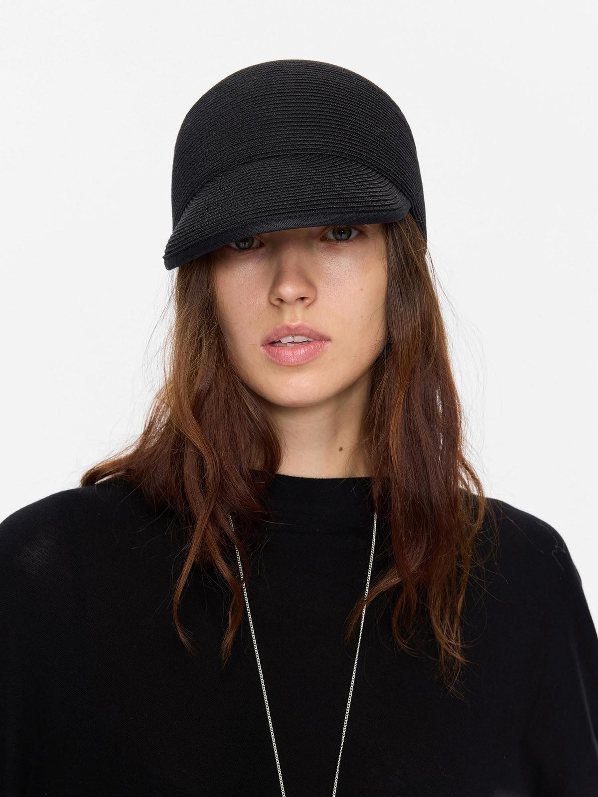 Braided Straw Adjustable Soft Brim Equestrian Regenerated Cellulose Hat