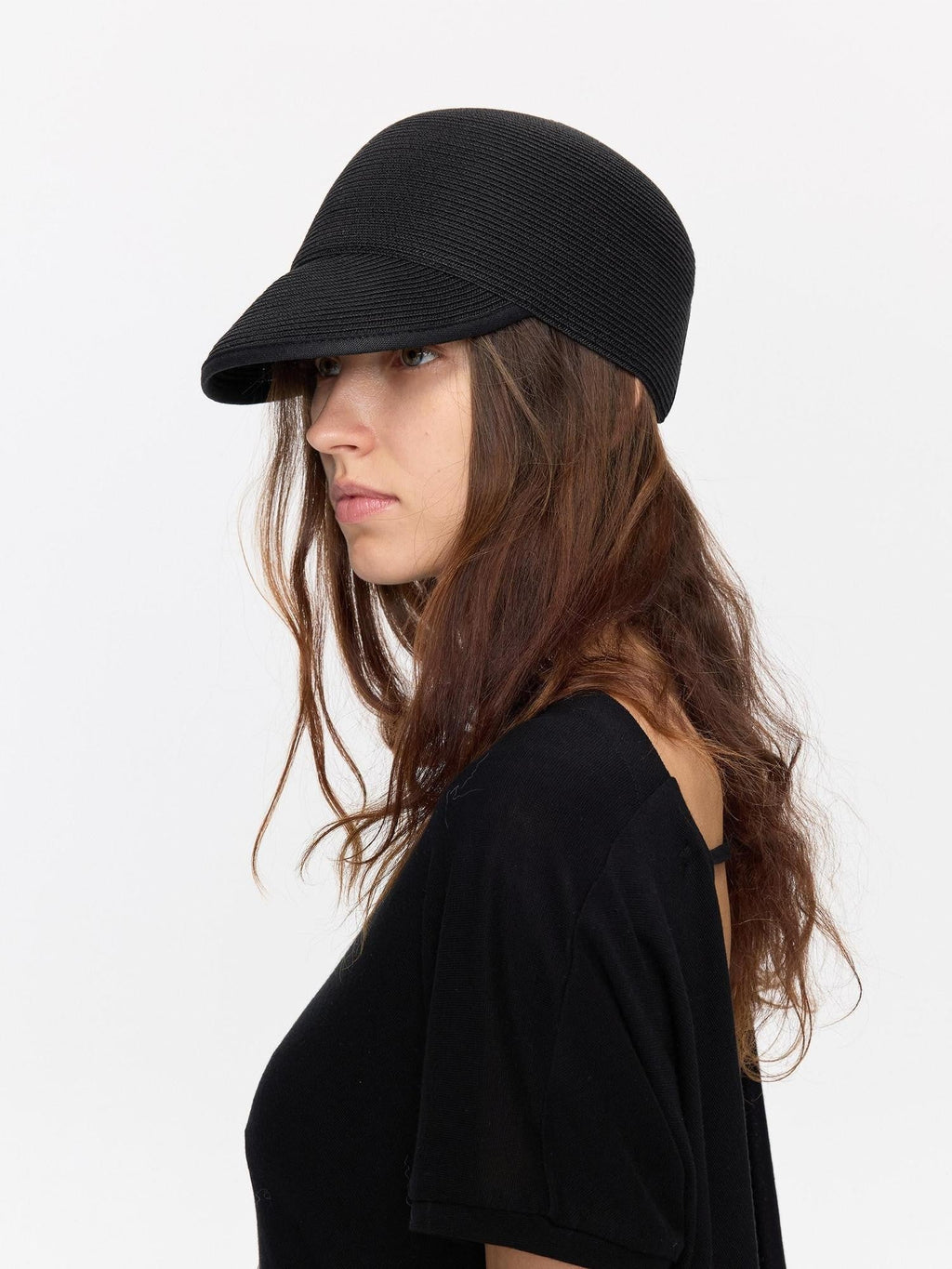 Braided Straw Adjustable Soft Brim Equestrian Regenerated Cellulose Hat
