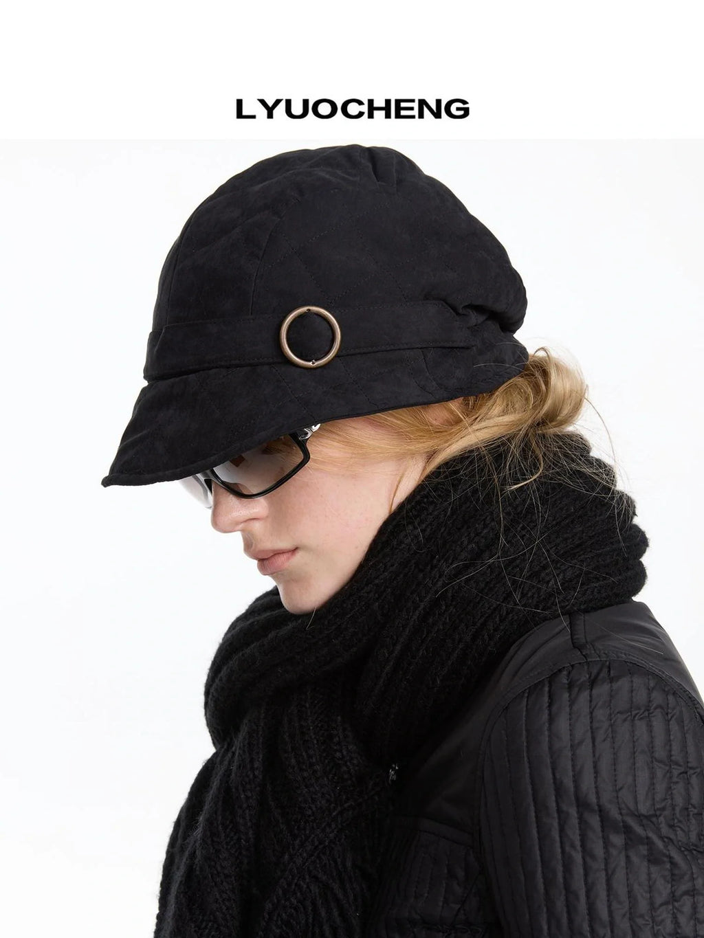 Quilted Cotton Short Brimmed Cap