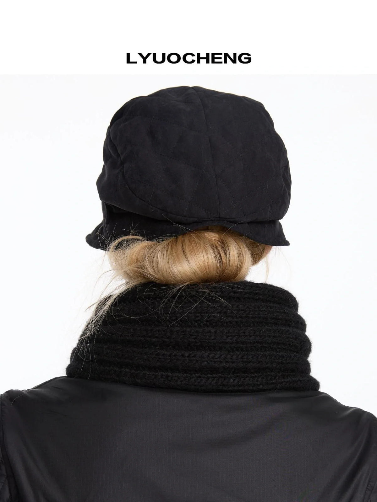 Quilted Cotton Short Brimmed Cap