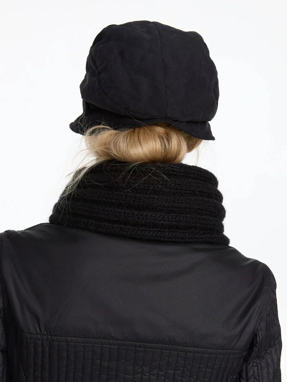 Quilted Cotton Short Brimmed Cap