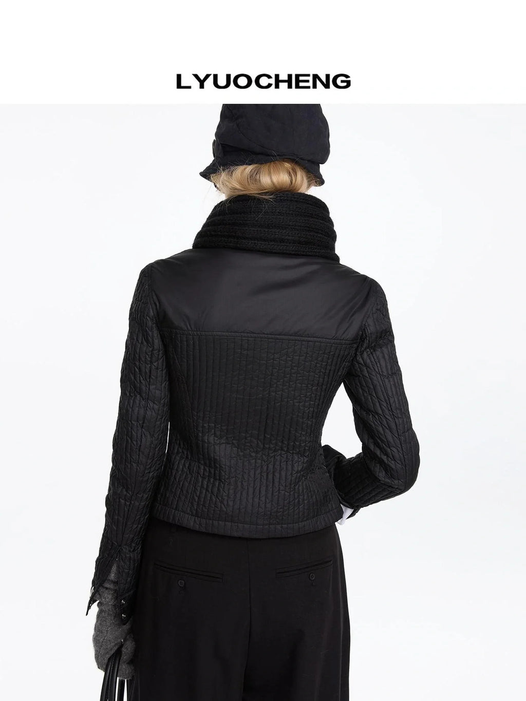Quilted Slim Fit Nylon Lightweight Down Jacket