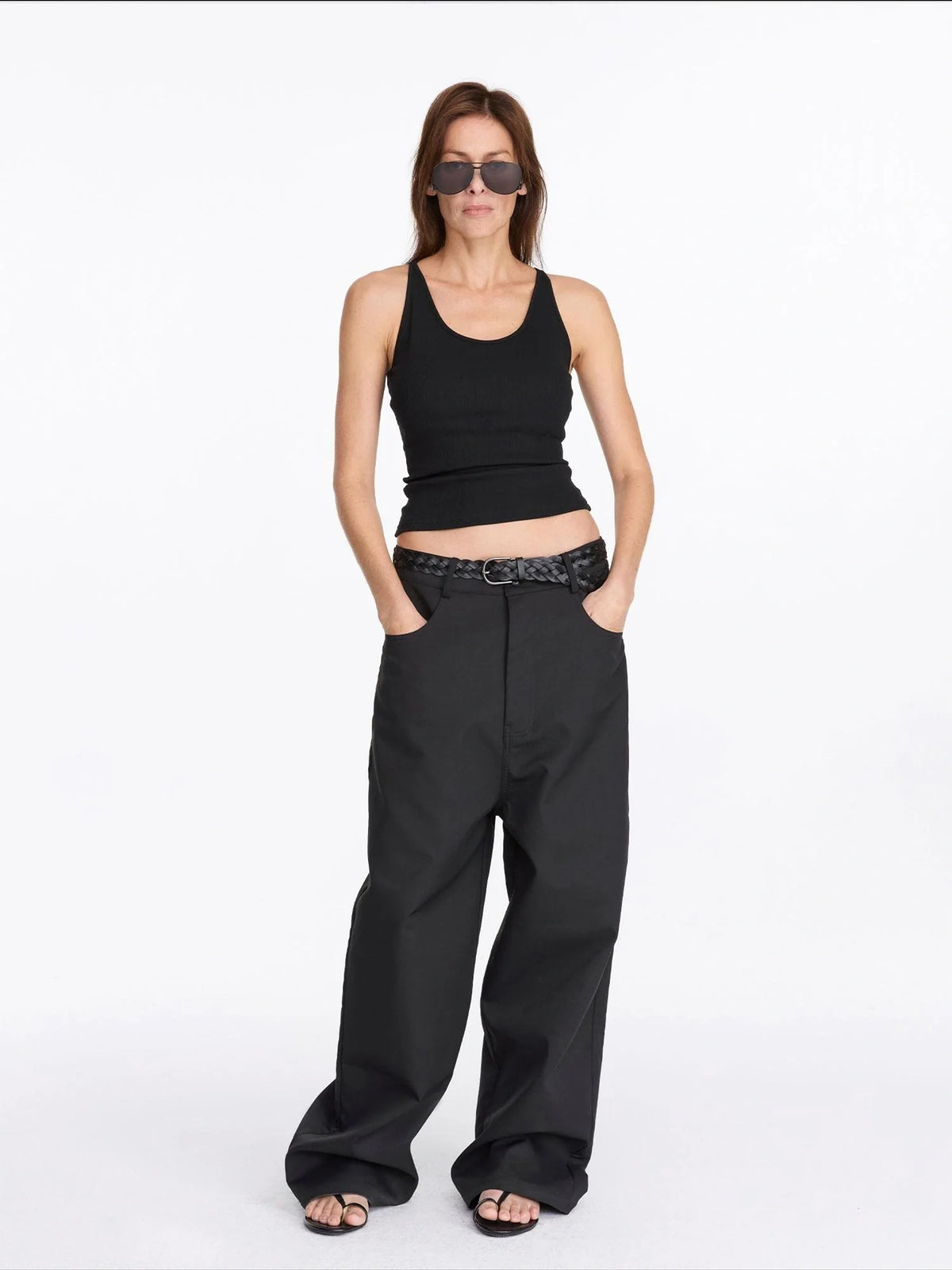 Ribbed Tank Top With Built In Bra