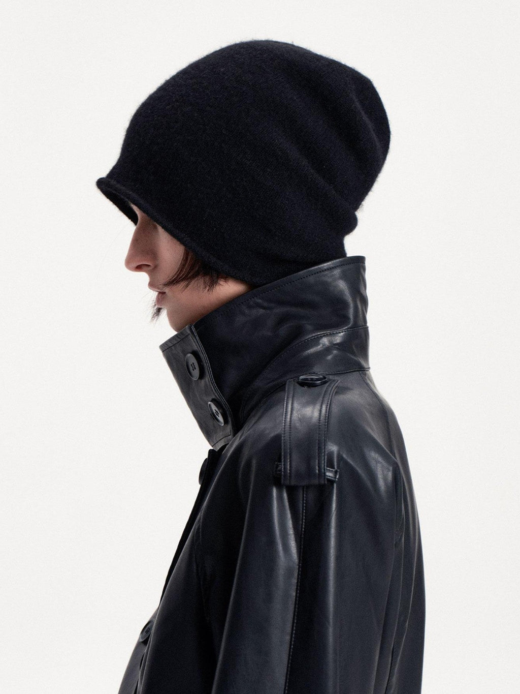 Solid Color Round Top Cashmere Wool Blend Women's Knit Beanies