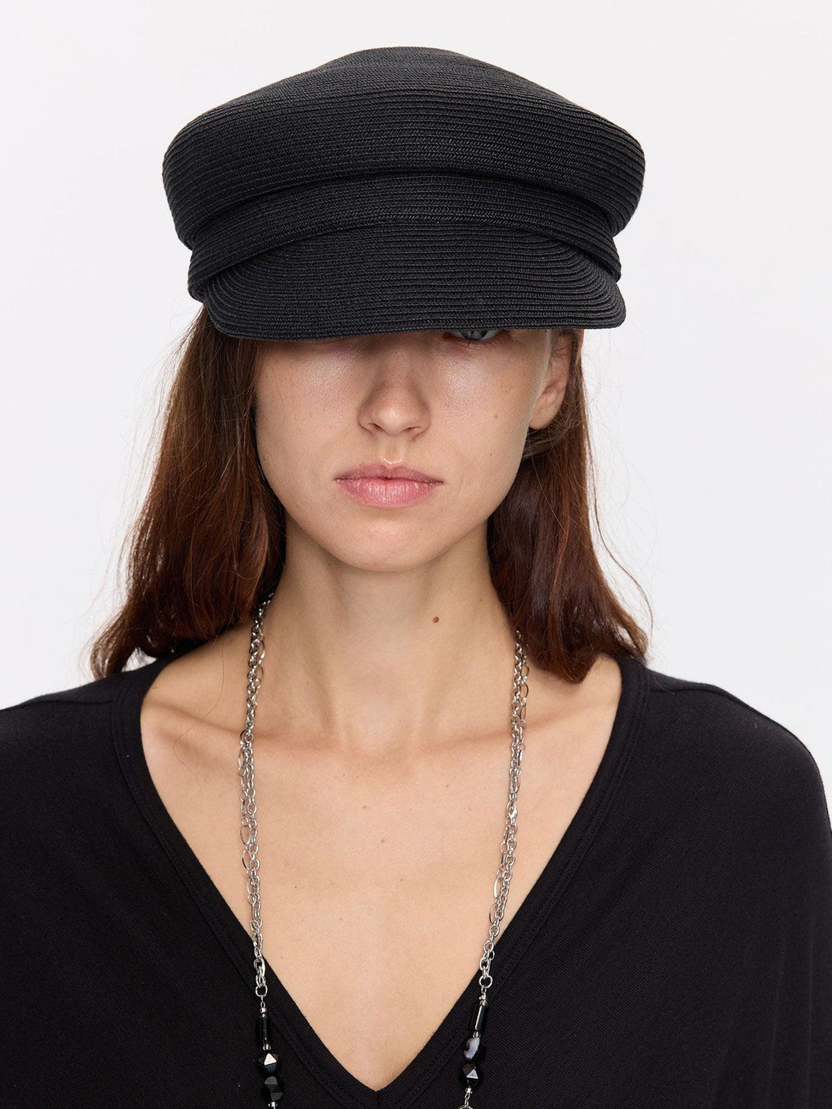 Straw Woven Braided Flat Top Rider Adjustable Lightweight Polyester Hat