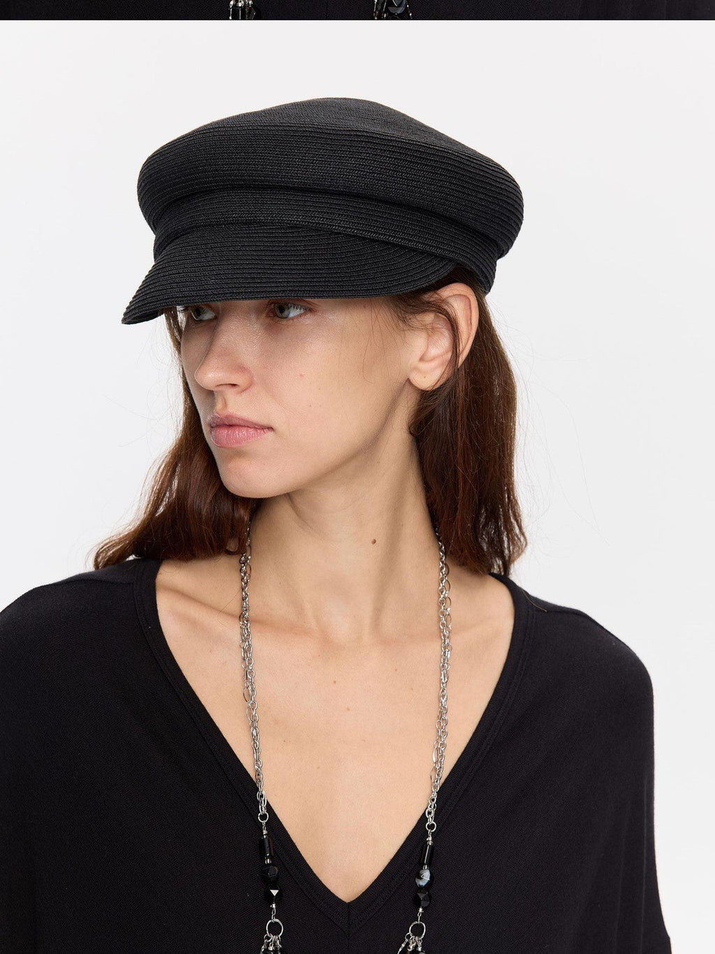 Straw Woven Braided Flat Top Rider Adjustable Lightweight Polyester Hat