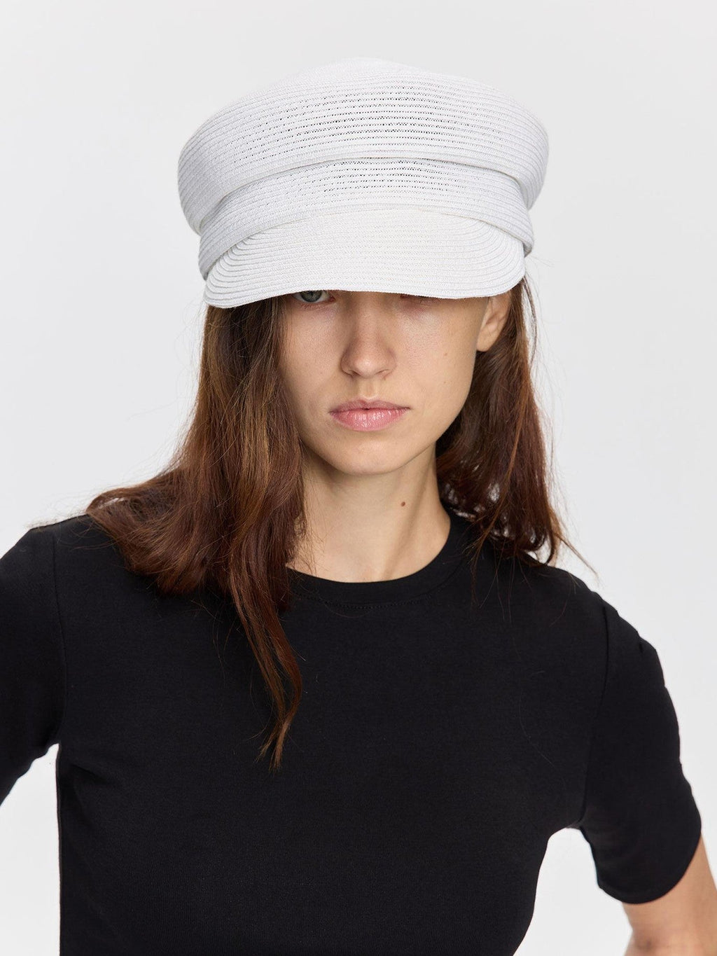 Straw Woven Braided Flat Top Rider Adjustable Lightweight Polyester Hat