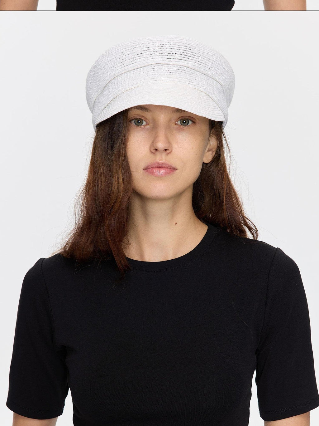 Straw Woven Braided Flat Top Rider Adjustable Lightweight Polyester Hat