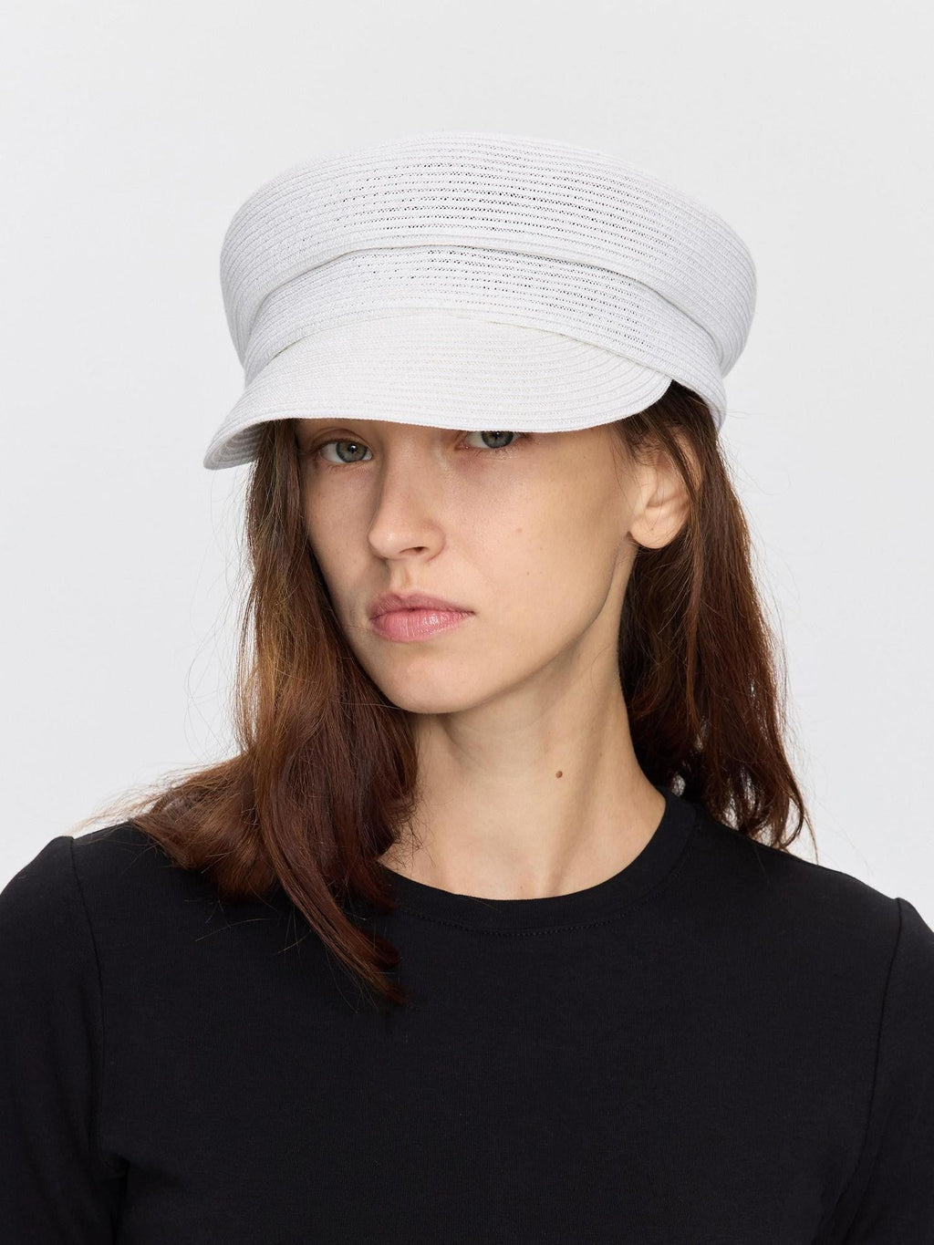 Straw Woven Braided Flat Top Rider Adjustable Lightweight Polyester Hat