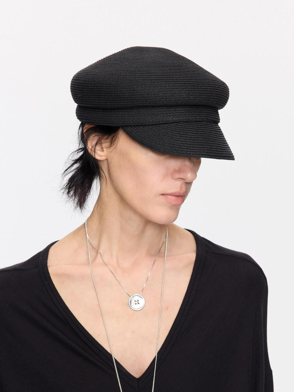 Straw Woven Braided Flat Top Rider Adjustable Lightweight Polyester Hat