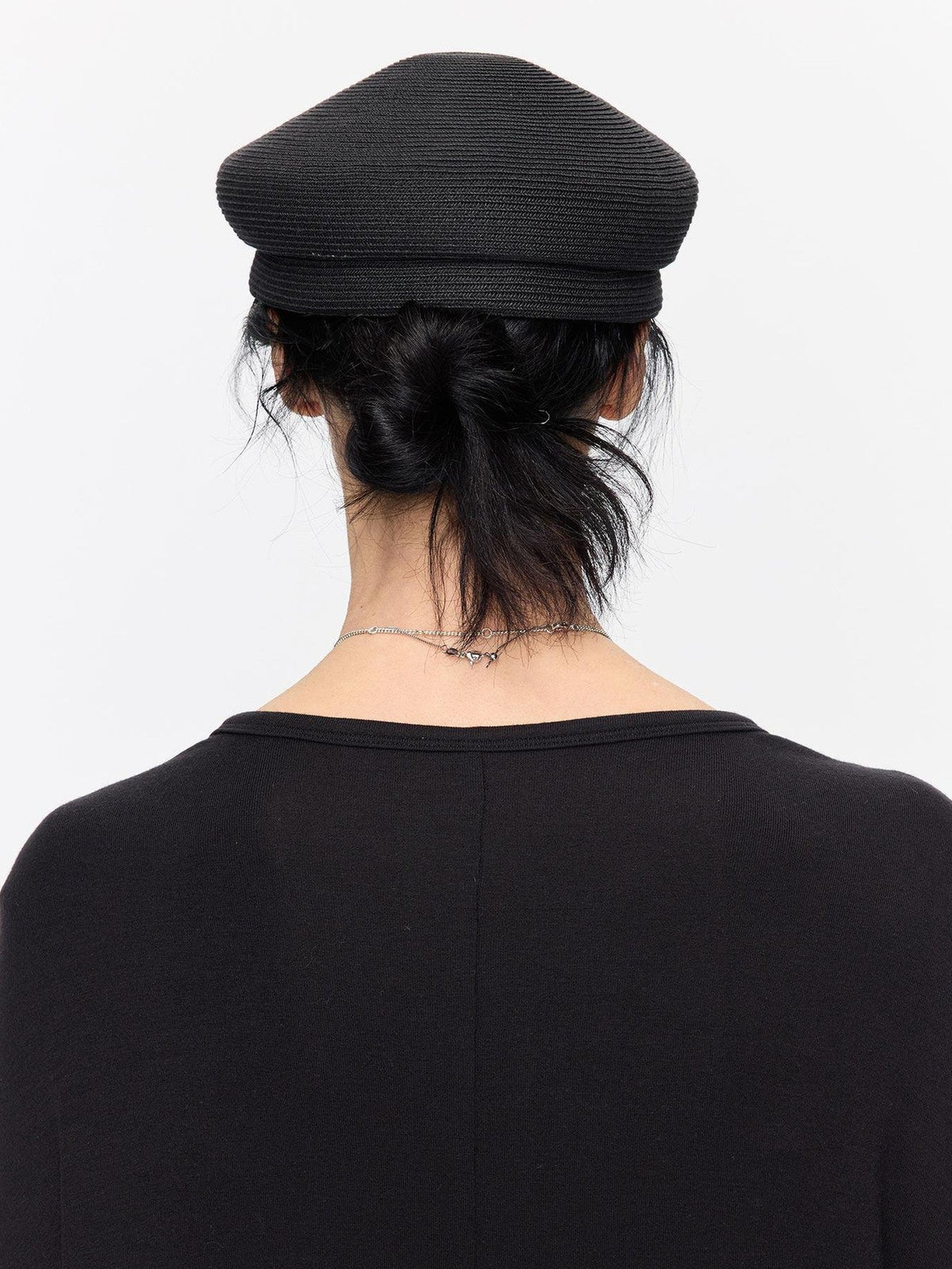 Straw Woven Braided Flat Top Rider Adjustable Lightweight Polyester Hat