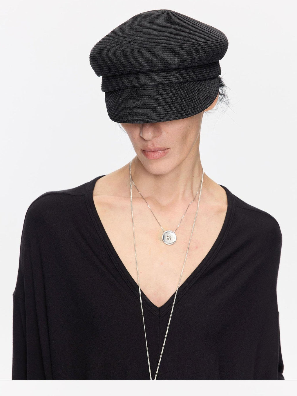 Straw Woven Braided Flat Top Rider Adjustable Lightweight Polyester Hat
