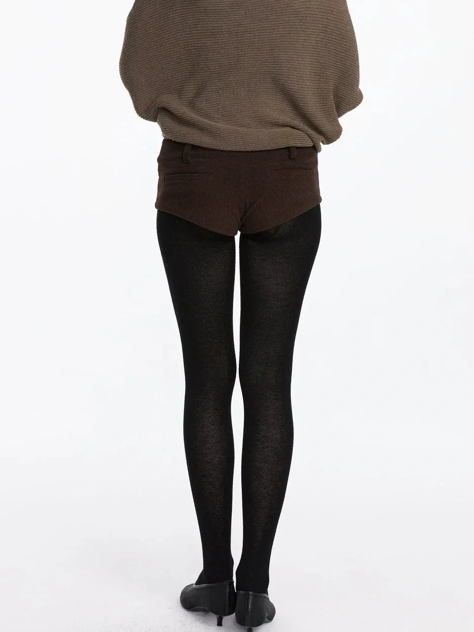 Stretch Wool Blend Tights