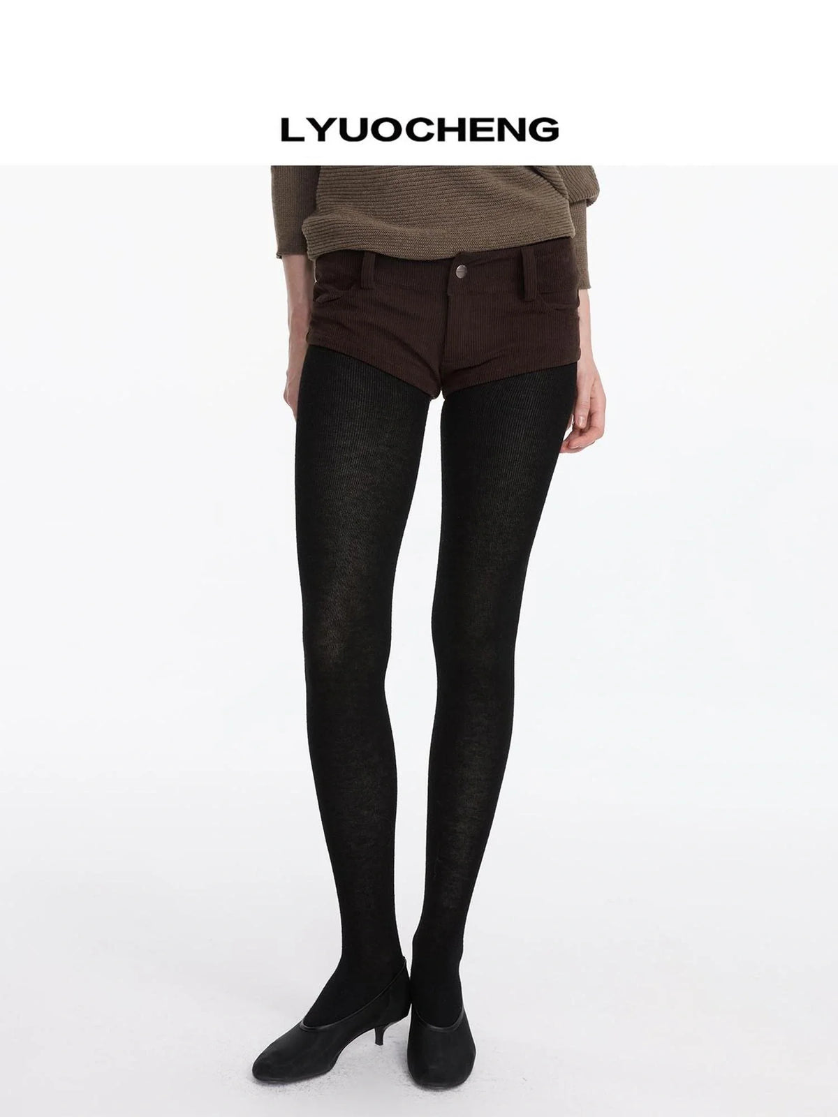 Stretch Wool Blend Tights