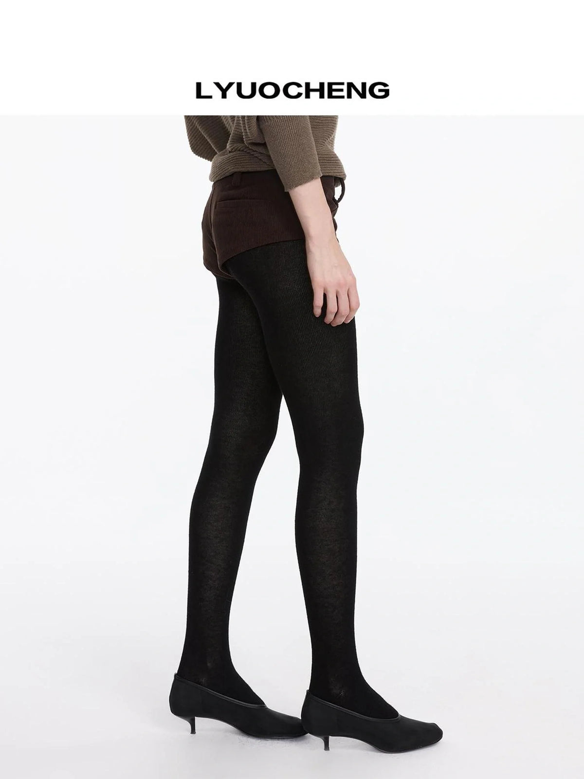 Stretch Wool Blend Tights